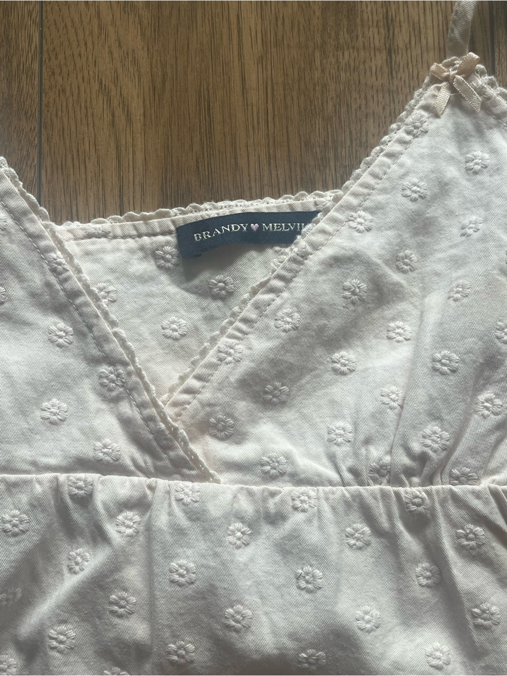 Brandy Melville Pink Babydoll Top - Picture 2 of 3